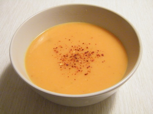 sweet potato blood orange soup